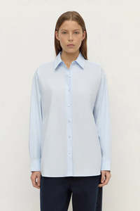Assembly Label - Micha Poplin L/S Shirt - Powder Blue