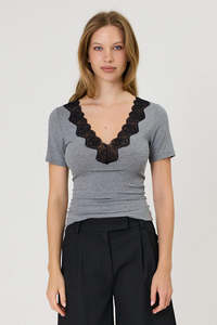 Tops: Remain - Lulu Tshirt - Smoke