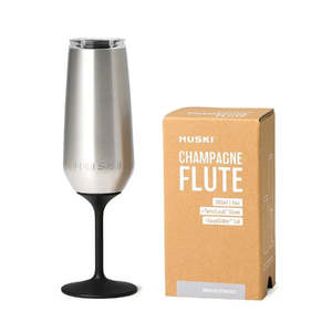 Gifts: Huski - Champagne Flute - Brushed Stainless