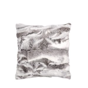 Cushions Black + White: Arctic Rabbit Cushion – Grey