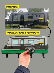 Precision Laser And Engraving: Custom Motorhome Replica Key Hanger