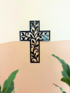 Floral Cross Wall Art