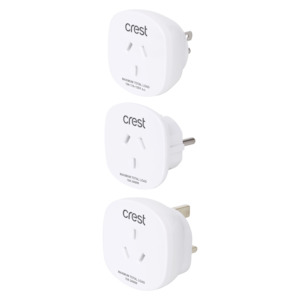 Power: Travel Adaptor 3 Pack - USA, Europe & UK