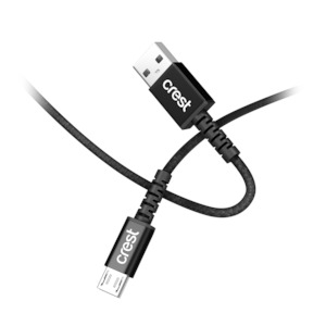 Charging Cables: Micro USB to USB-A Braided Cable 1.5M - Black