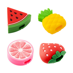 Cable Protectors Novelty Fruit - Assorted 4 Pack