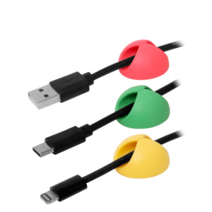 Cables: Cable Organiser Cord Grippers - 6 Pack