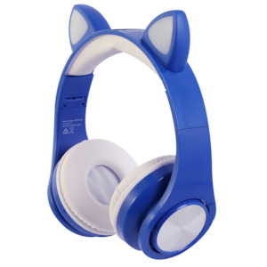 TechXtras Bluetooth Cat Ears Headphones - Blue