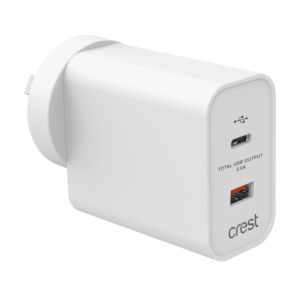 USB-A & USB-C 38W PD Wall Charger
