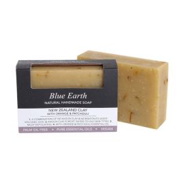 Products: Blue Earth Soap - New Zealand Clay with Orange & Patchouli - The Vegan LTD