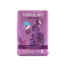 Products: Natracare Maxi Pads - 12 Super - The Vegan LTD