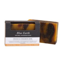 Blue Earth Soap - Orange and Cinnamon Swirl - The Vegan LTD