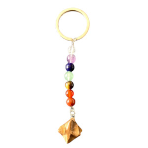 Picture Jasper Merkaba Keychain