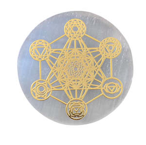 Stars: Satin Spar Chakra Star Disk