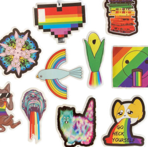 Stickers: Colourful Cartoon 10pc Bag of Stickers