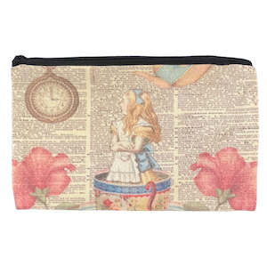 Bags And Purses: Vintage Cartoon Zip Makeup Bag