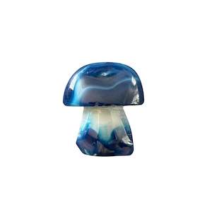 Mushrooms: 58g Dyed Agate Mushroom