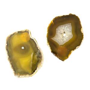 The Hive Collection: 30-40g Yellow Agate Slice