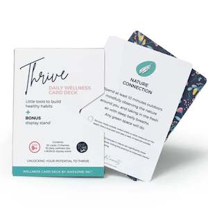 Books And Cards: Thrive - Daily Wellness Card Deck (age 9+)