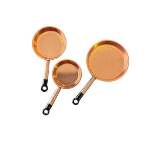 Mini Animals And More: Copper Frying Pan Set Fairy Garden Accessories