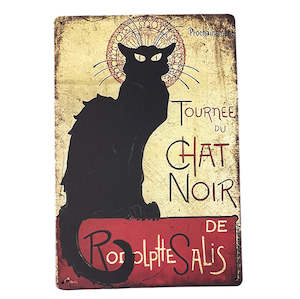 The Apothecary Collection: Chat Noir Metal Wall Art
