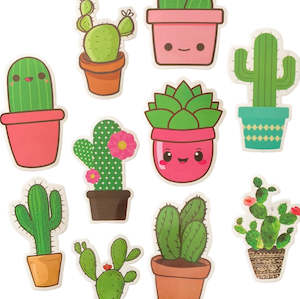 Stickers: Fresh Cactus 10pc Bag of Stickers