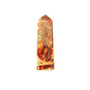 Fae: 73mm Red Moss Agate Point