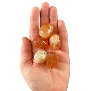 The Hive Collection: 20-25g Honey Calcite Tumble