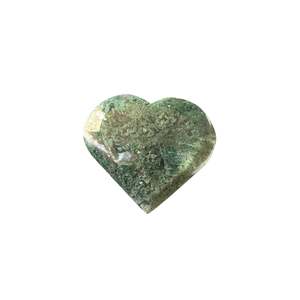 81g Moss Agate Heart
