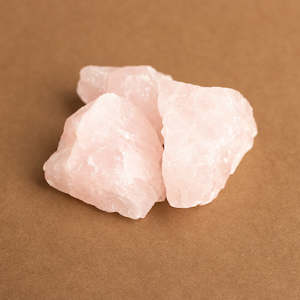 Raw: Rose Quartz pieces Raw