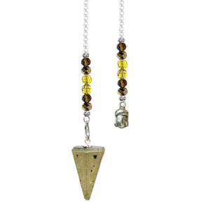 Pyrite Faceted Pendulum