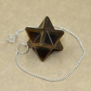 Tigers Eye Merkaba Pendulum