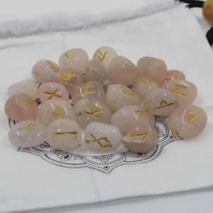 Rose Quartz Rune Stones