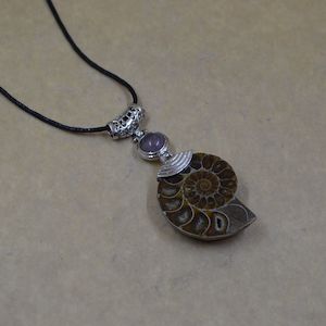 Massage And Personal: Ammonite Fossil Pendant on cord
