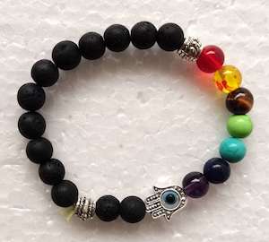 Hamsa Evil Eye Chakra Bracelet