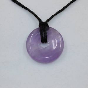 Amethyst Donut on cord