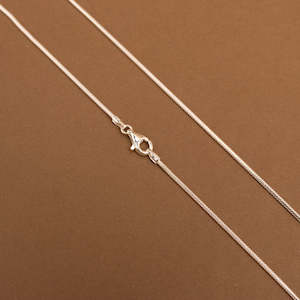 Chains: Sterling silver snake chains Assorted