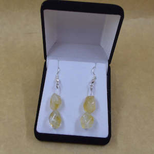 Earrings: Citrine Faceted Earrings