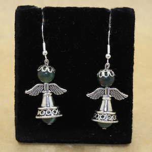 Earrings: Bloodstone Angel Earrings