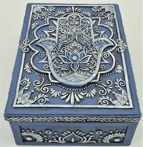 Blue Hamsa Box