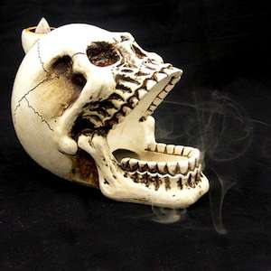 Incense Holders: Skull Incense Backflow Burner