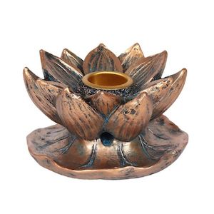 Bronze Lotus Backflow Burner