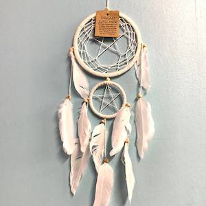 Dream Catchers: Dream Catcher Crescent Pentagrams 17cm