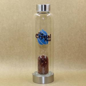 Secret Santa: Jasper Infused Crystal Bottle with Holder