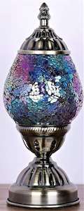 Lamps: Turkish Oval Mosaic Lamp