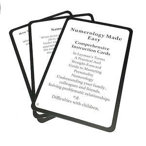 Books Cards: Numerology Made Easy Cards