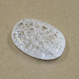 Flat Meditation Stones: Cracked Quartz Flatstone