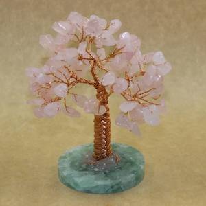 Rose Quartz Copper Tree