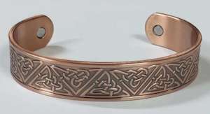 Jewellery: Copper Celtic Triquetra Magnetic Bracelet