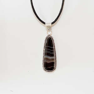 Pendants: Botswana Agate Silver Pendant