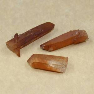 Raw: Tangerine Quartz points
